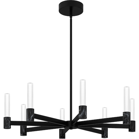 Quoizel Adler Chandelier 8 Lights Matte Black. PCADR5030MBK